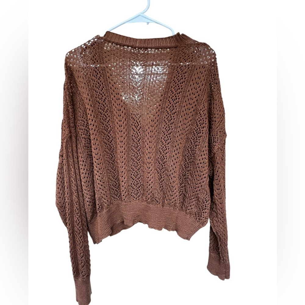 SHEIN Brown Button Up Cardigan - Picture 3 of 4